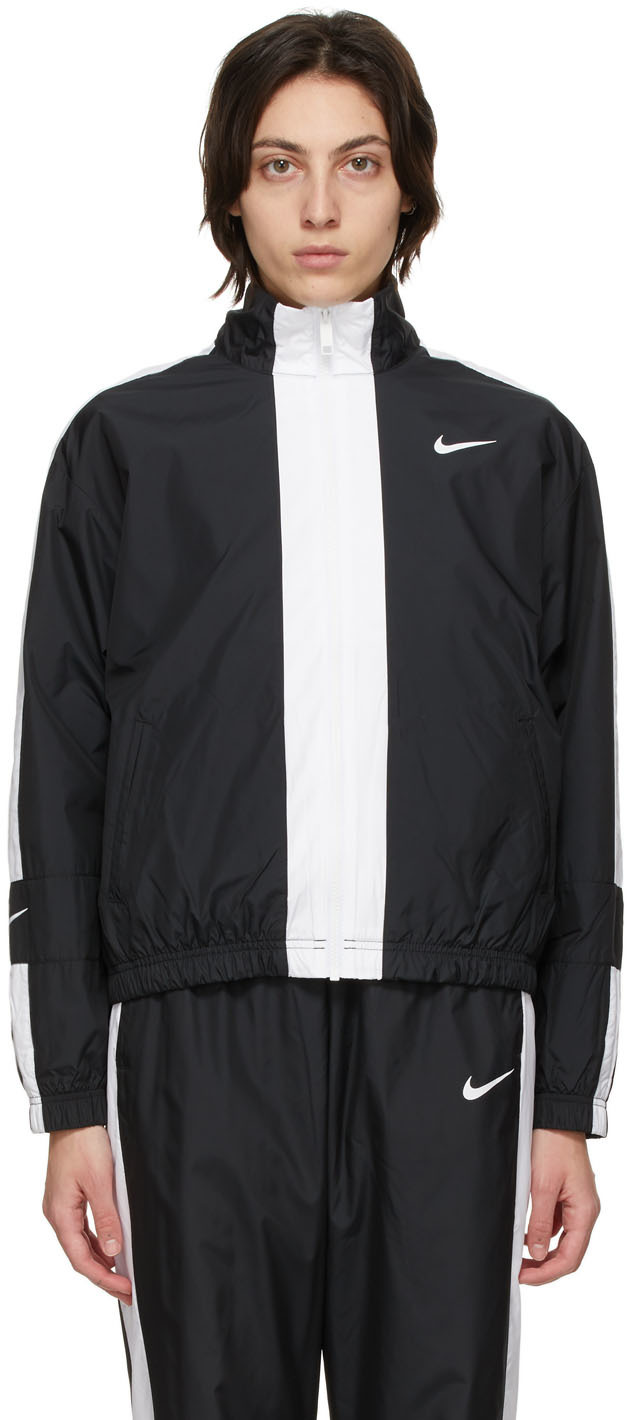 Nike Black & White Sportswear Repel Track Jacket