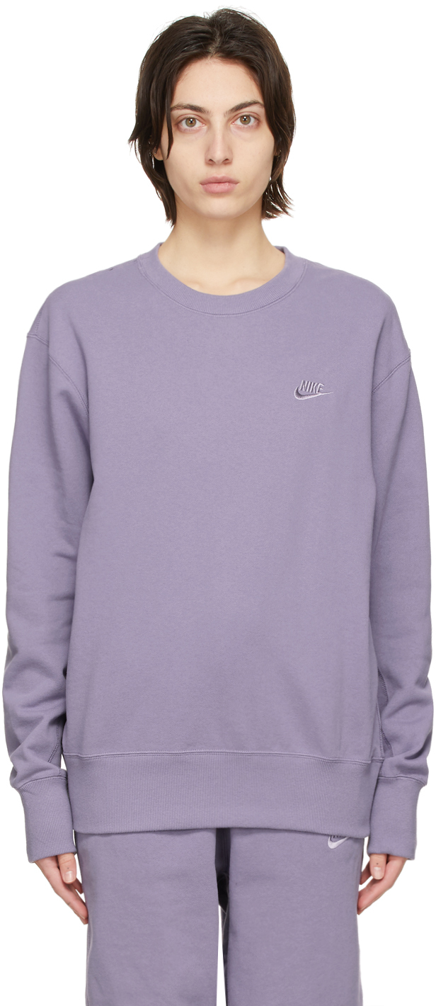 nike pullover purple