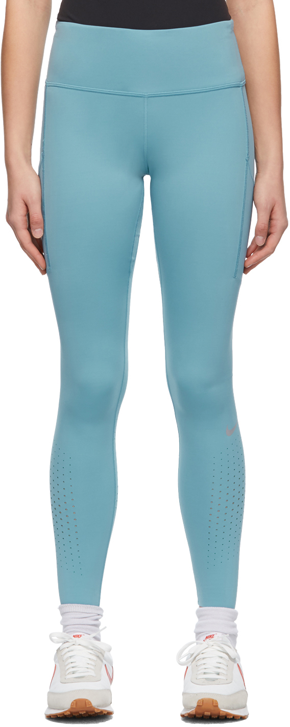 nike blue running leggings