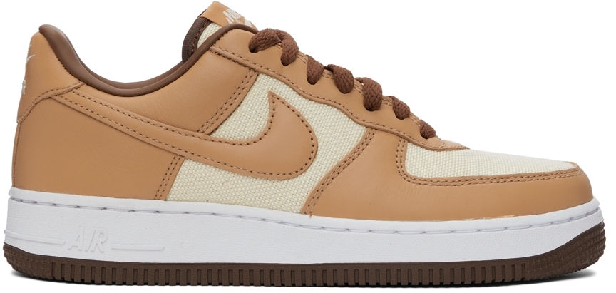 nike beige air force 1 shell