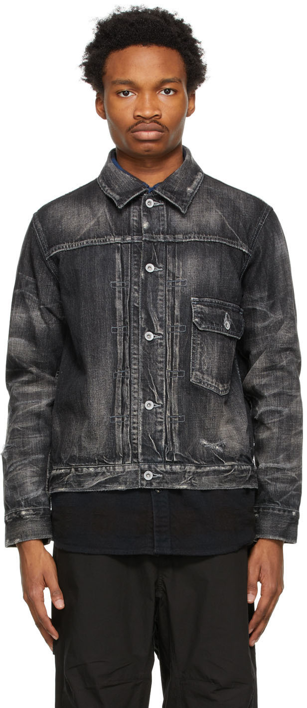 Black Denim Savage Stockman Type-A Jacket