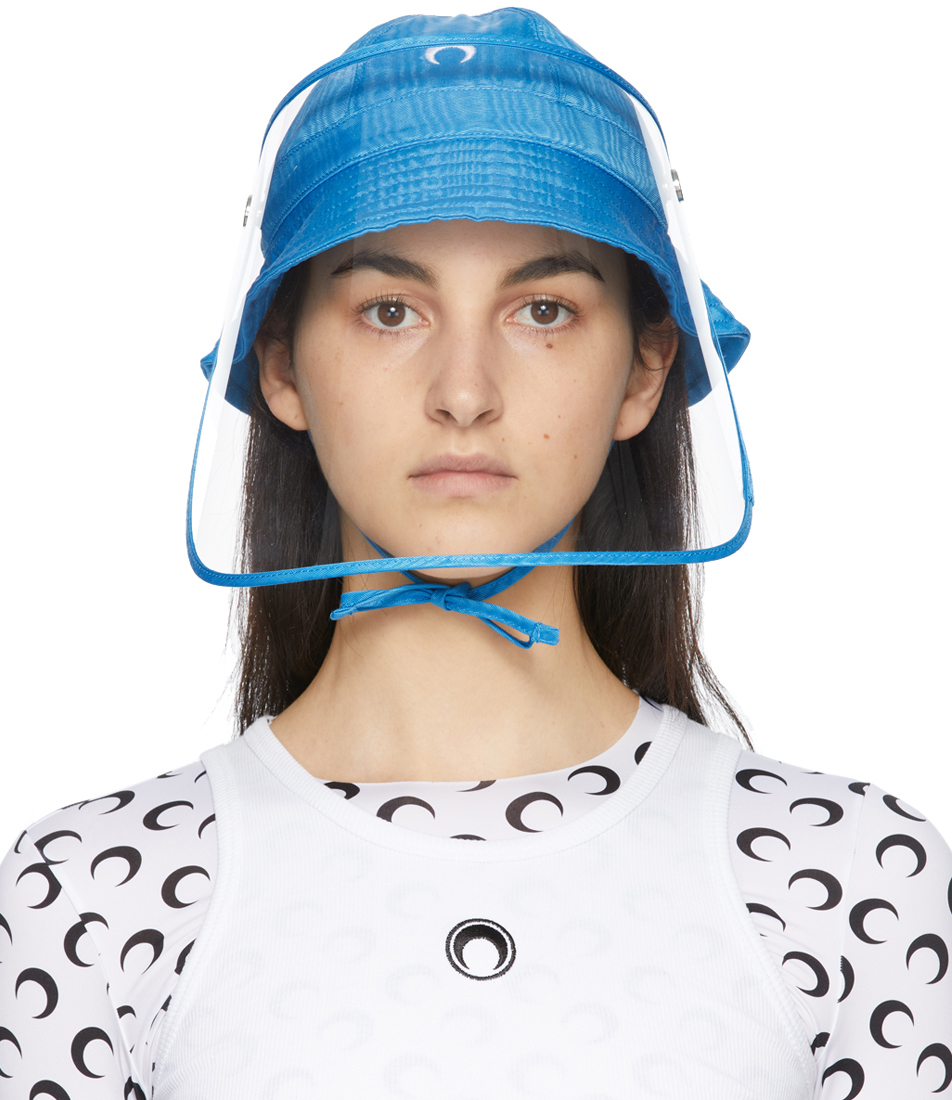 Marine Serre Blue Protective Visor Bucket Hat