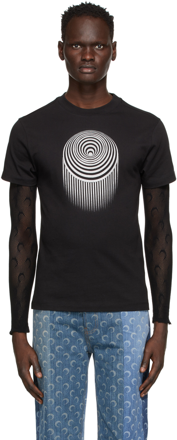 Black Large Optic Moon T-Shirt