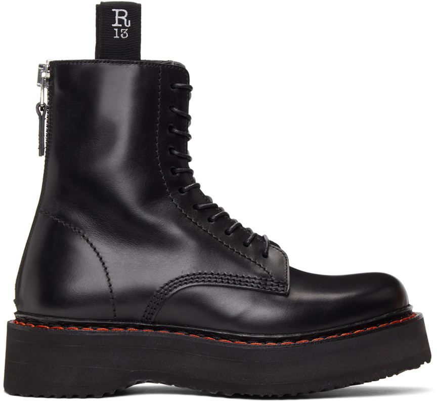 r13 platform combat boots