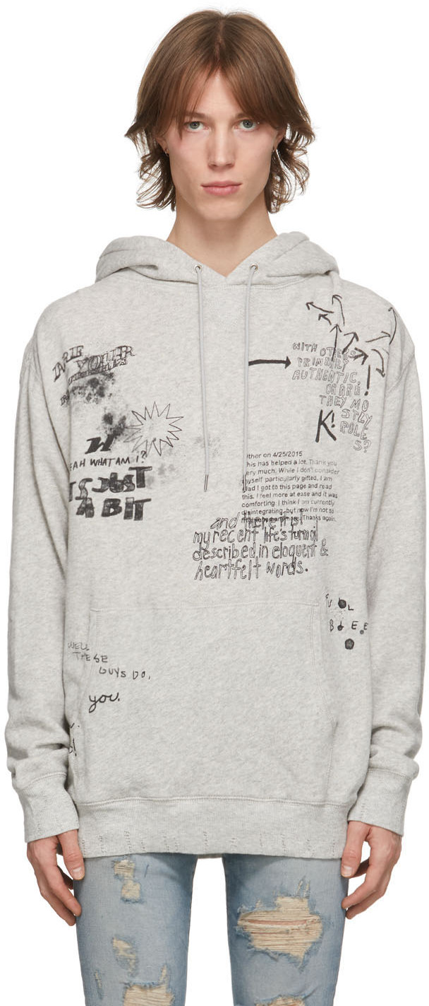 R13 Grey Doodle Hoodie Shop And Save Up To 70 At The Luxy Shop