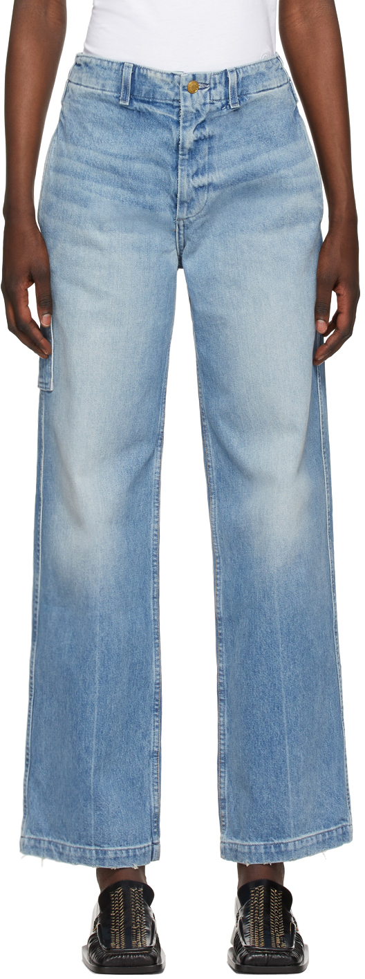 B Sides: Indigo Cinch Jeans | SSENSE