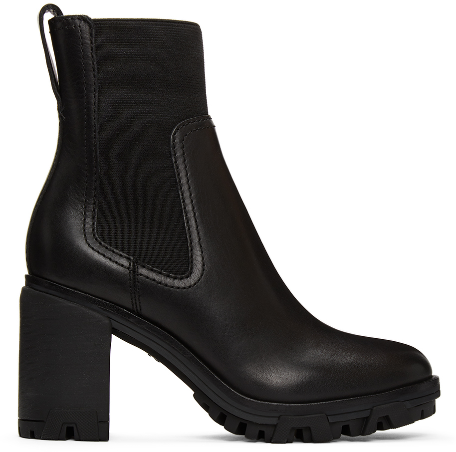 bone: Black Shiloh High Boots | SSENSE