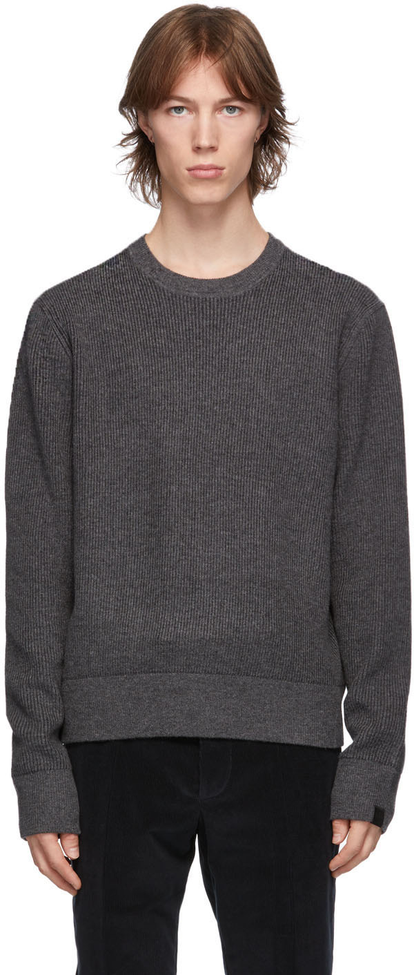 rag & bone: Grey Wool & Cashmere Finch Sweater | SSENSE