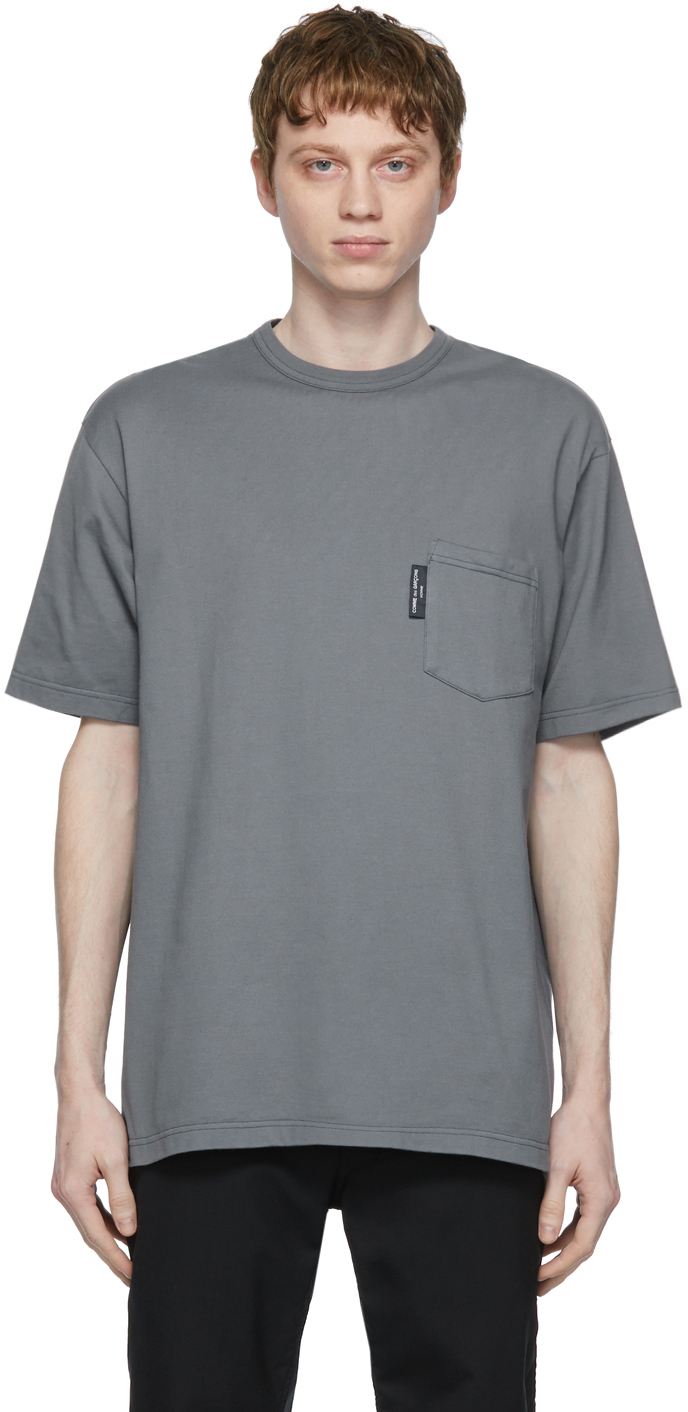 Grey Garment-Dyed Pocket T-Shirt