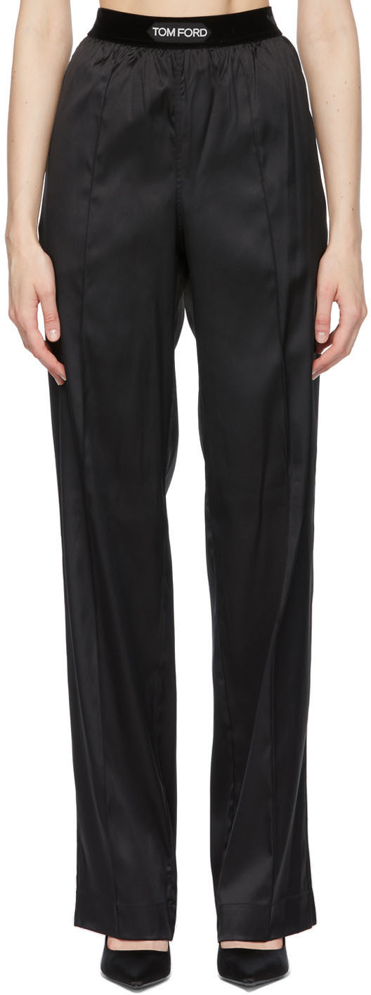 TOM FORD: Black Silk PJ Lounge Pants | SSENSE