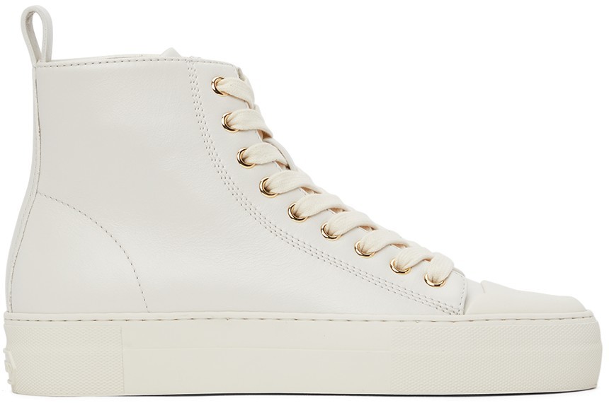 TOM FORD: White City High Sneakers | SSENSE