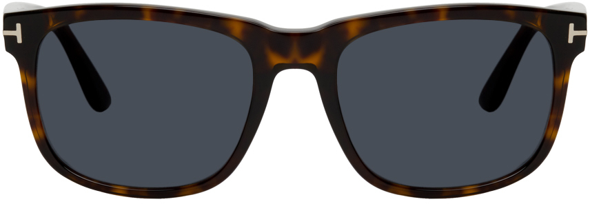 TOM FORD: Tortoiseshell Stephenson Sunglasses | SSENSE