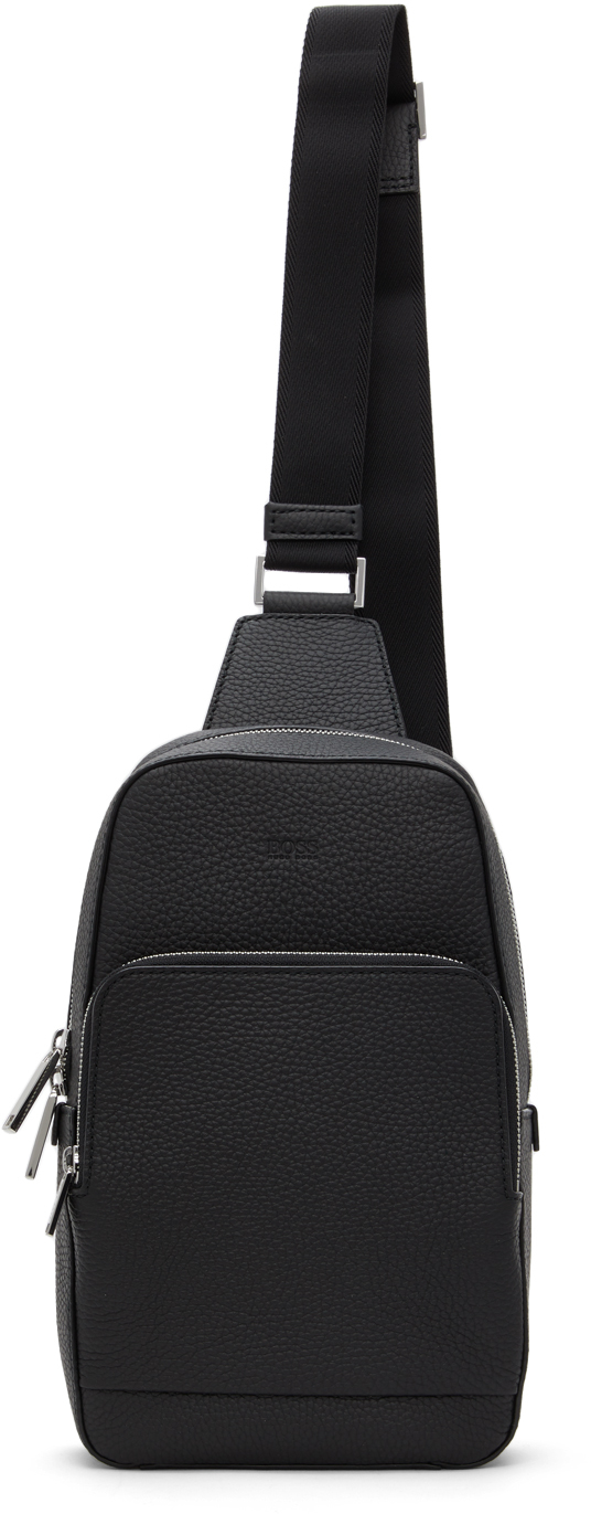 BOSS: Black Crosstown Monostrap Pouch | SSENSE Canada