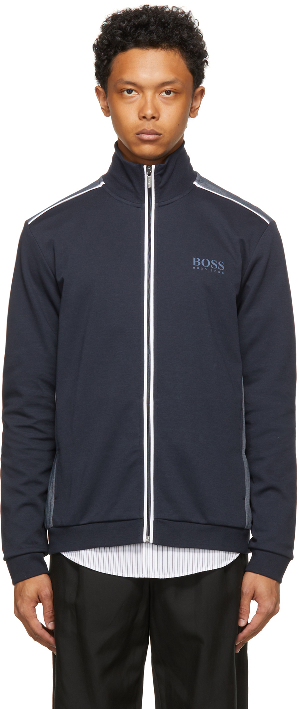 mens boss zip hoodie