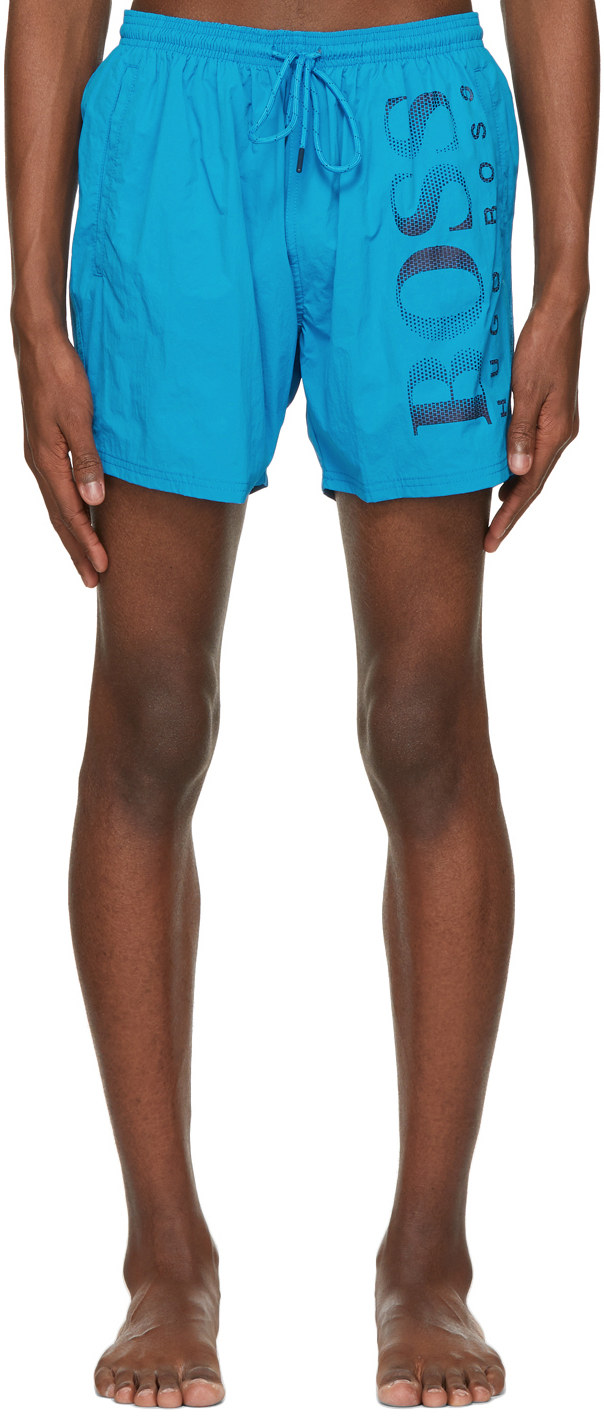 BOSS Blue Octopus Swim Shorts SSENSE