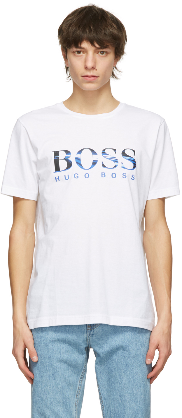 boss t shirt white