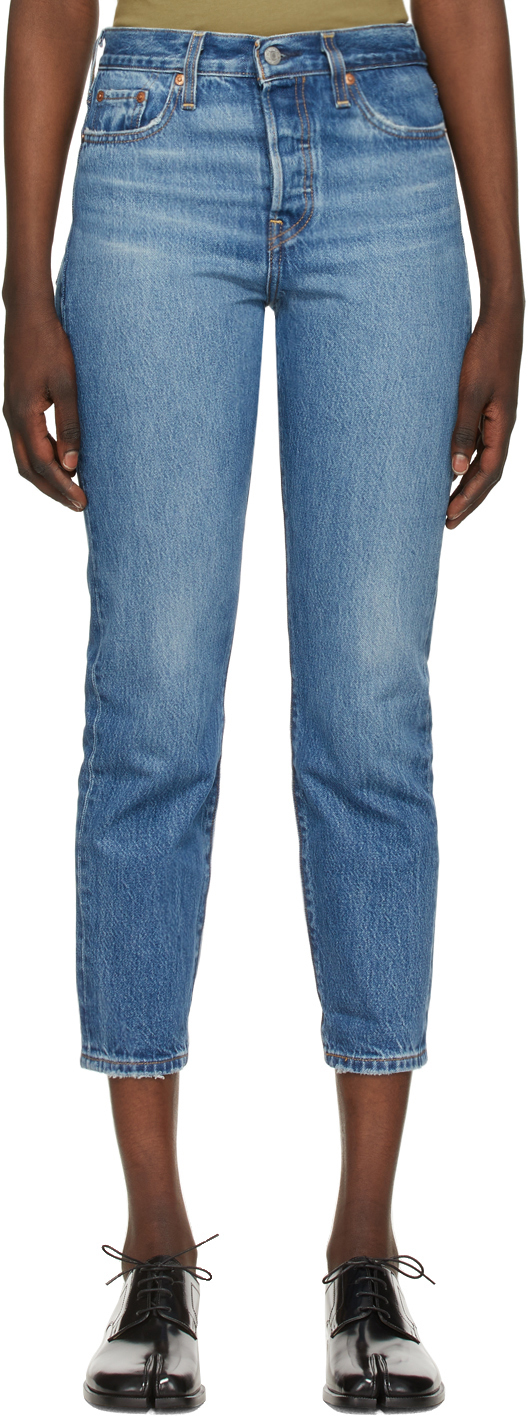 Blue Wedgie Icon Jeans by Levi's on Sale