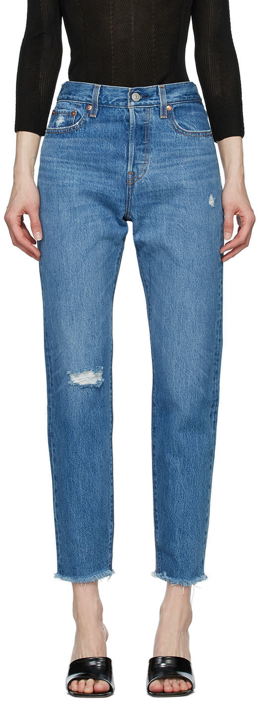 Levi's: Blue Wedgie Icon Jeans | SSENSE