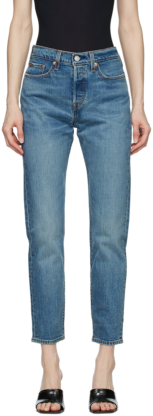 Levi's: Blue Wedgie Icon Jeans | SSENSE