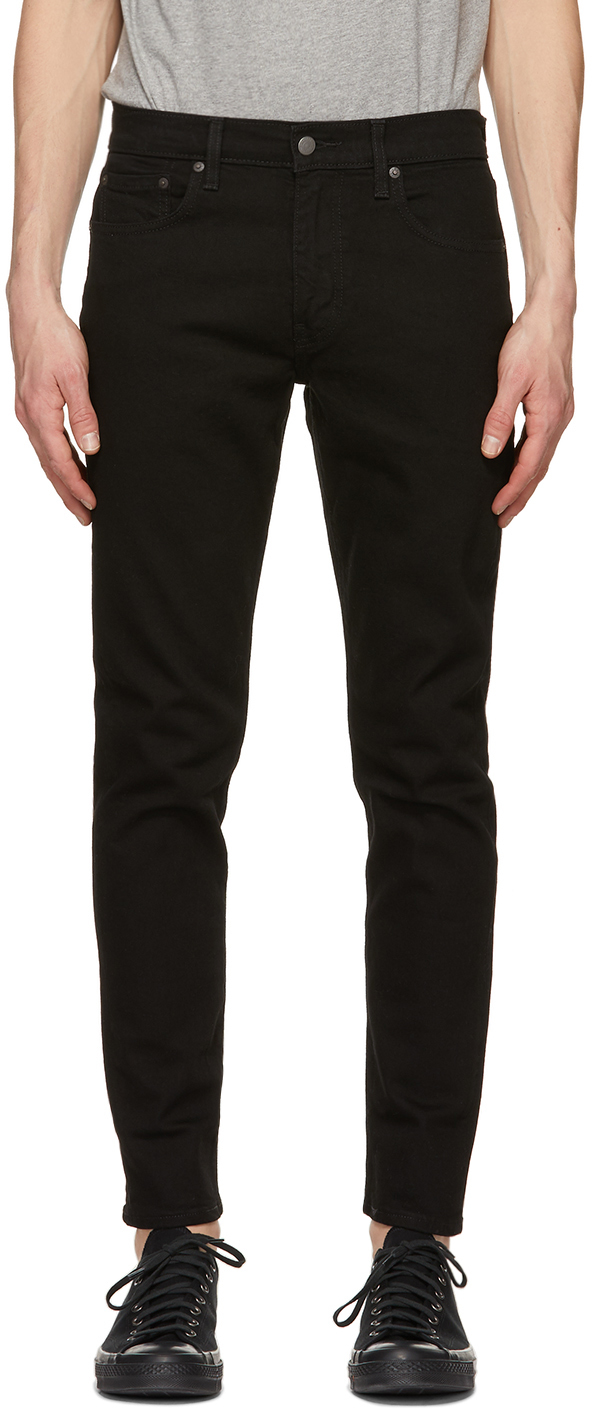 Levi's: Black 512 Slim Taper Flex Jeans | SSENSE