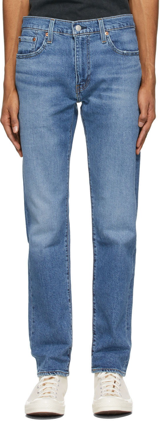 Levi's: Navy 502 Taper Jeans | SSENSE
