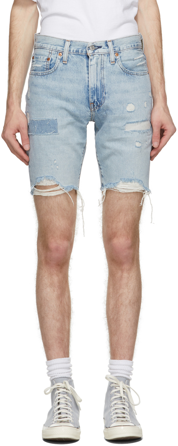Levi's Blue 412 Slim Shorts