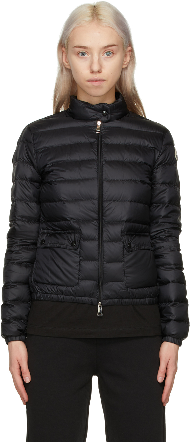 Moncler Black Longue Saison Down Lans Jacket