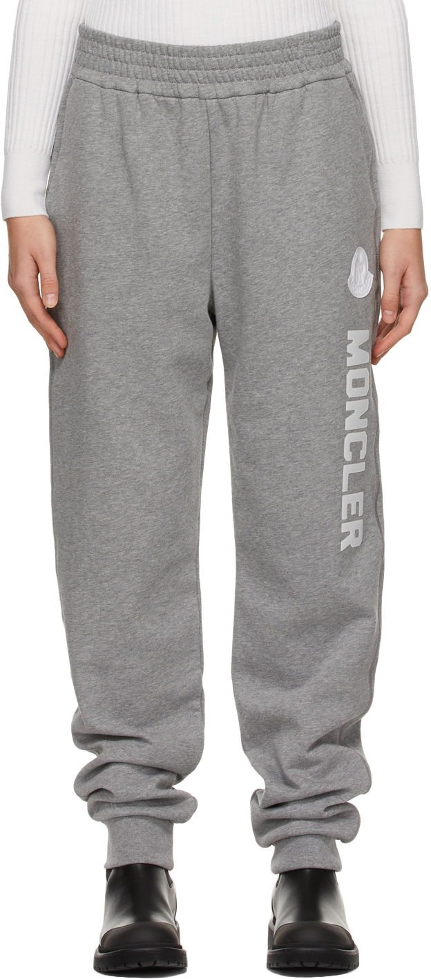 Moncler Grey Logo Lounge Pants