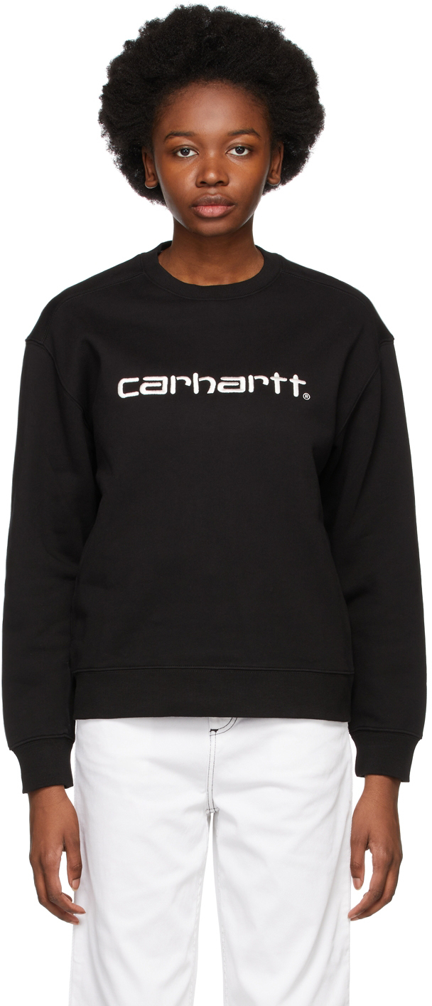 Carhartt Work In Progress Black Logo Sweatshirt