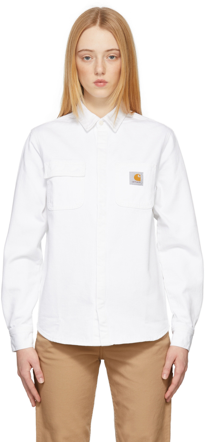 Carhartt Work In Progress White Salinac Shirt