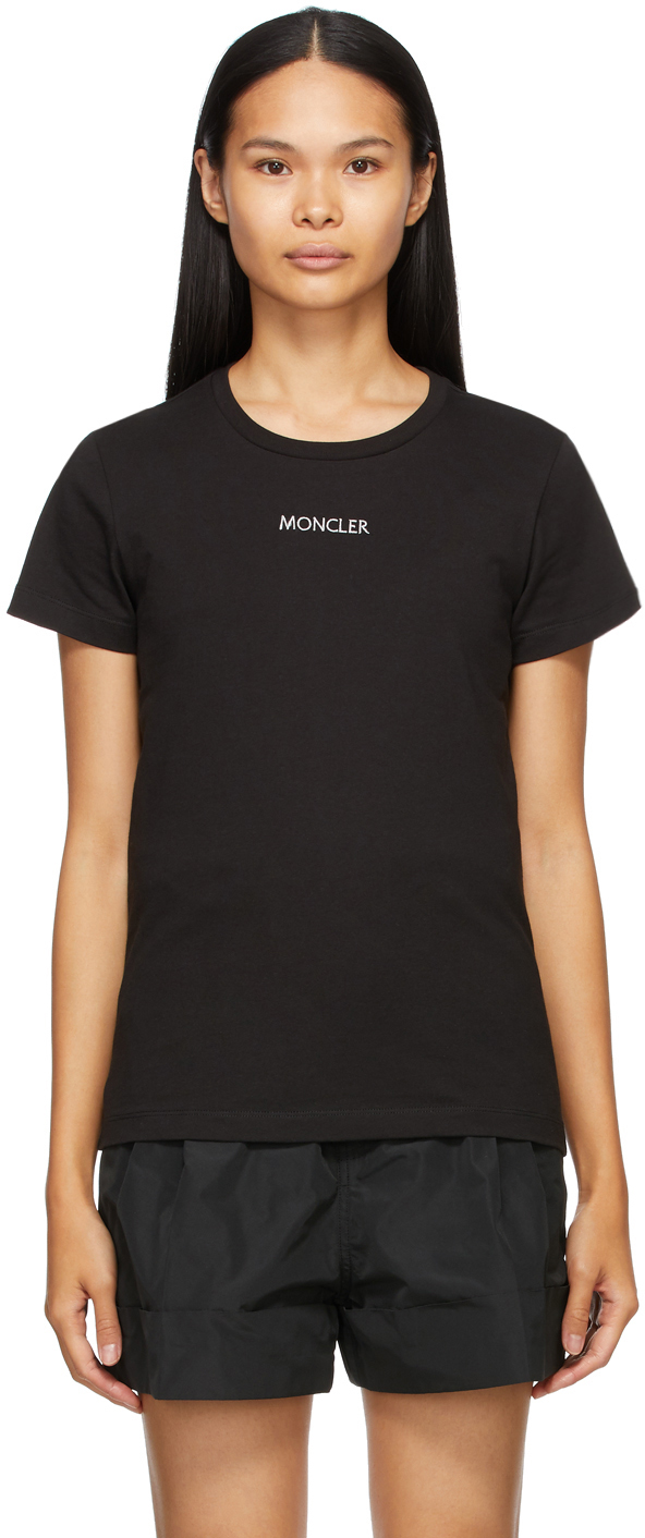 Moncler Black Slim-Fit Logo T-Shirt
