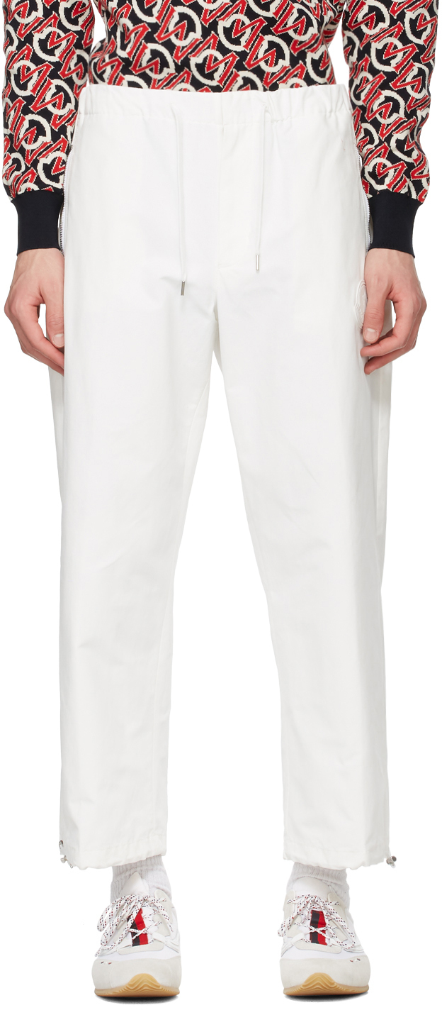 Moncler White Sport Pants
