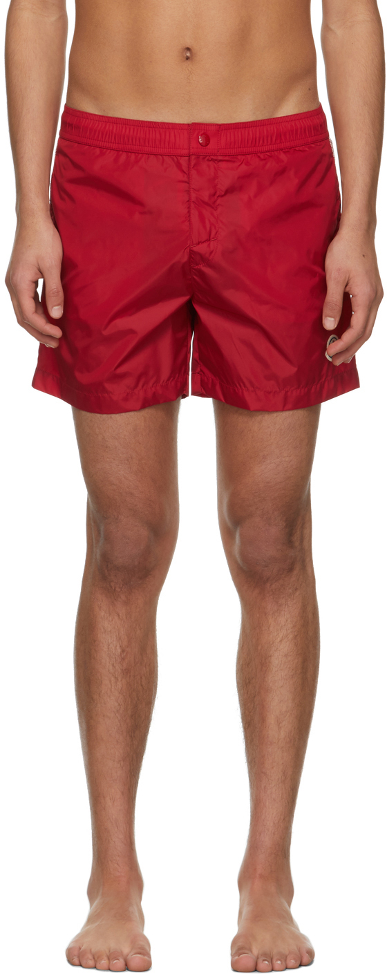 Moncler: Red Mare Swim Shorts | SSENSE Canada