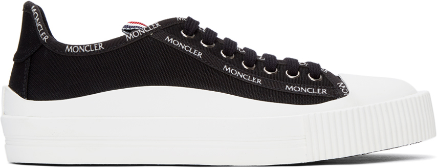 Moncler Black Canvas Glissiere Sneakers