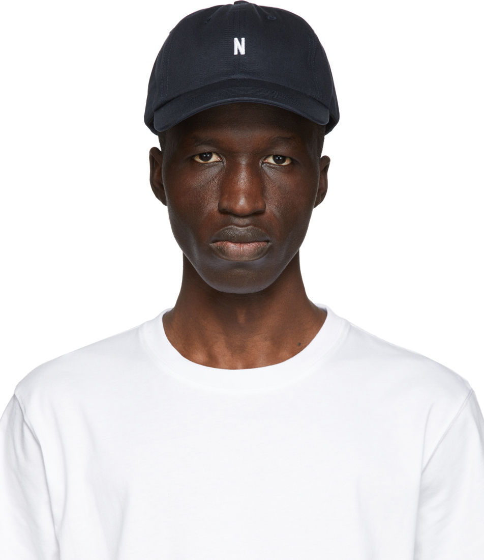 norse projects twill sports cap dark navy