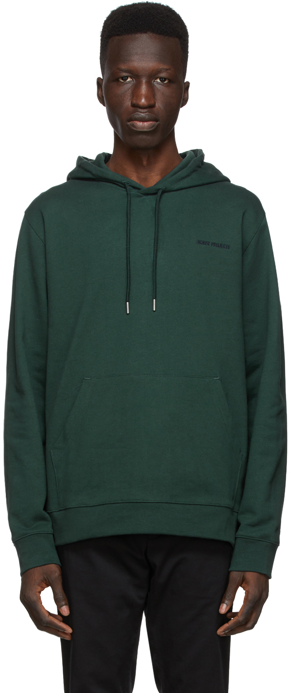 Norse Projects: Green Vagn Logo Hoodie 