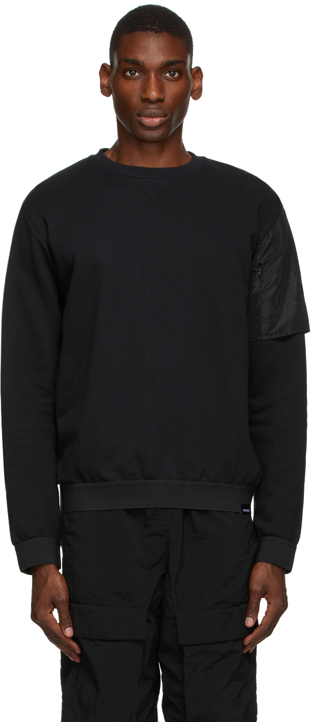 Ssense Uomo Abbigliamento Maglioni e cardigan Felpe e hoodies Felpe Black Jersey Graffiti Badge Sweatshirt 