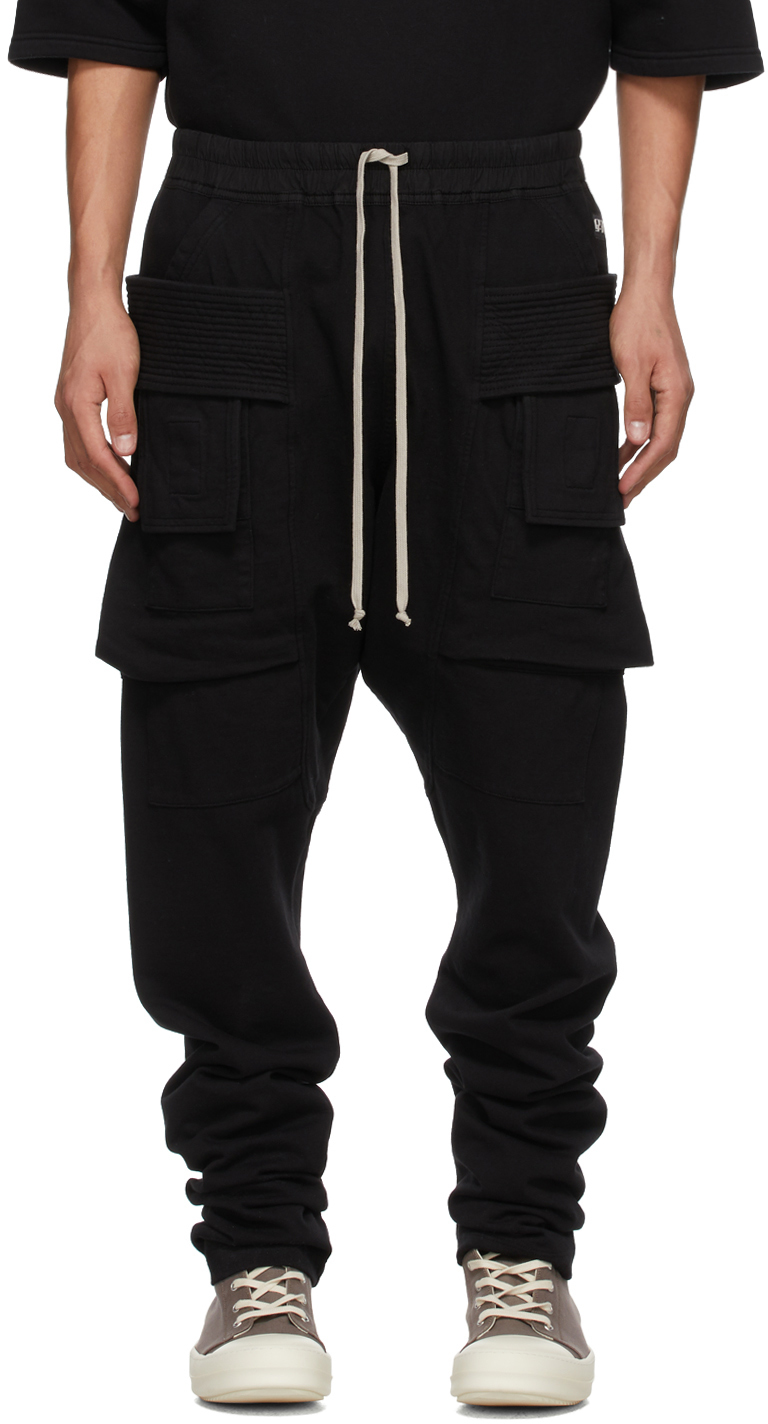 Rick Owens DRKSHDW: Black Creatch Cargo Pants | SSENSE Canada