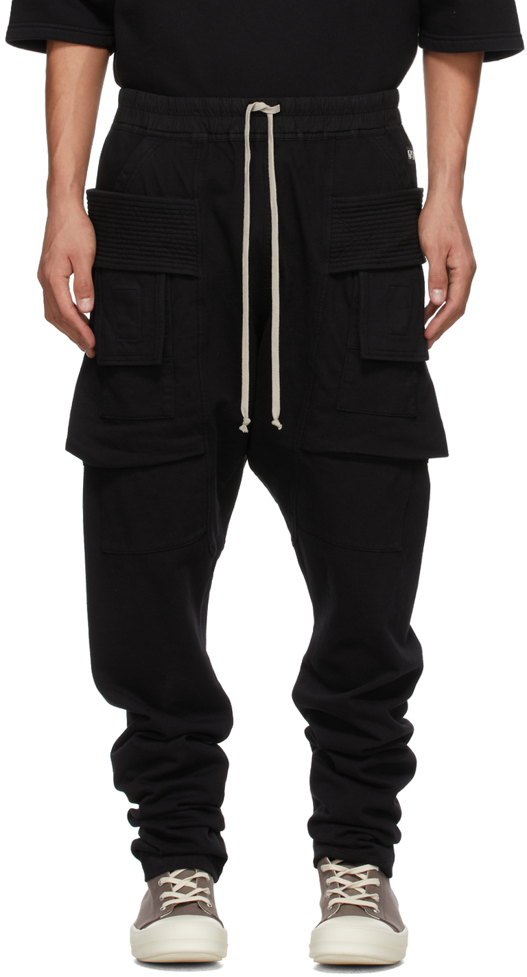 Rick Owens DRKSHDW: Black Creatch Cargo Pants | SSENSE