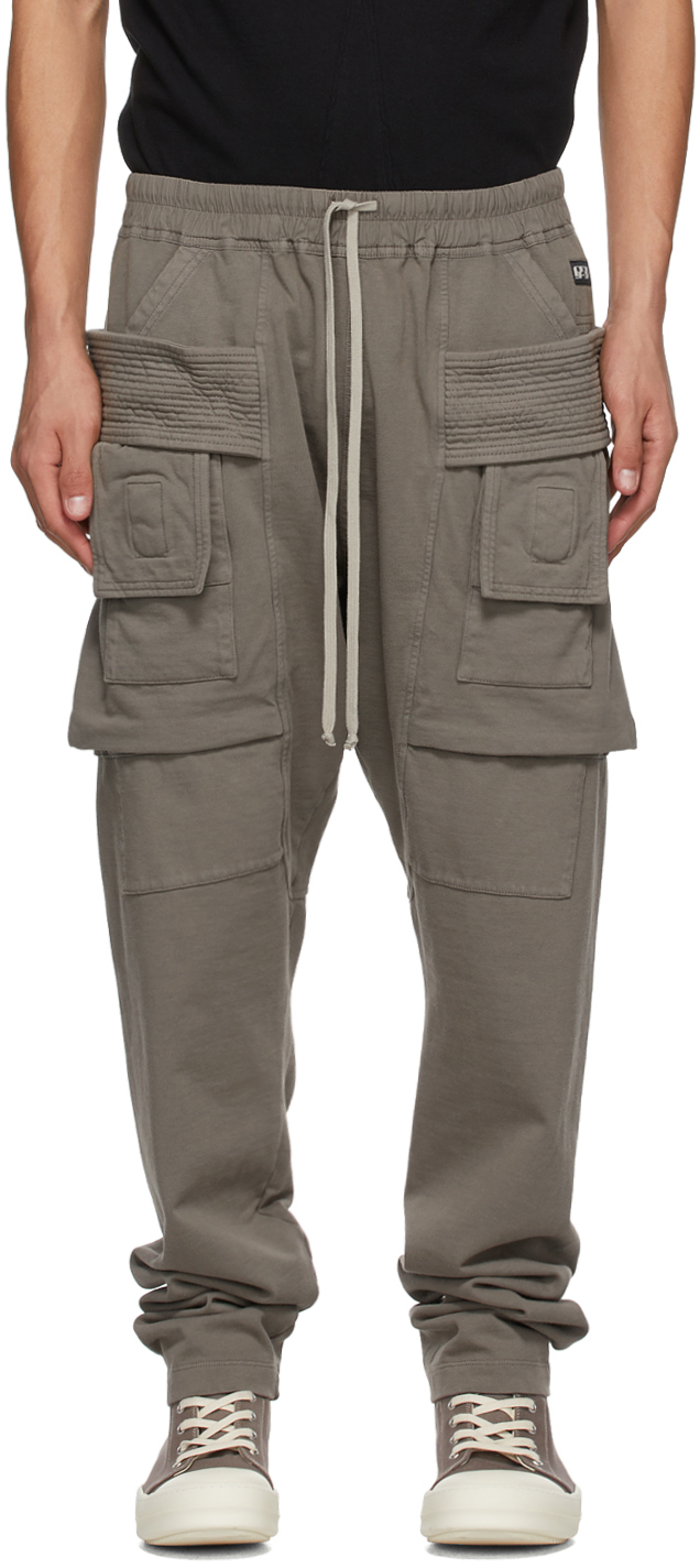 Rick Owens Drkshdw: Grey Creatch Cargo Pants | SSENSE Canada