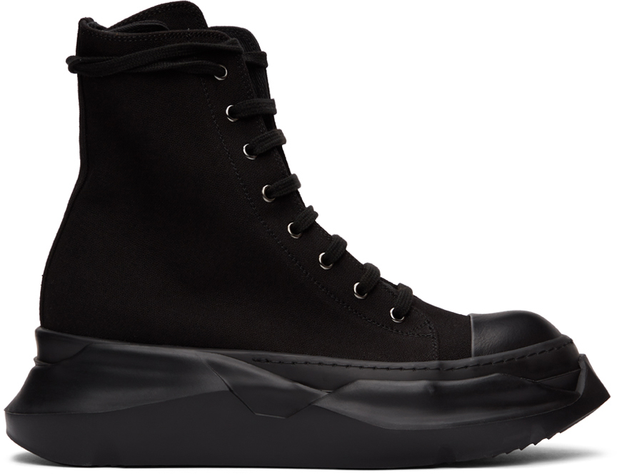 Rick Owens Drkshdw: Black Abstract High Sneakers | SSENSE