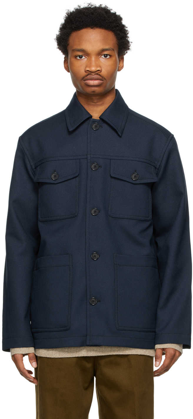 twill shirt jacket