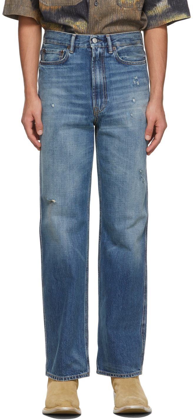 Akkumulering tårn Tropisk Acne Studios: Blue Slim-Fit Jeans | SSENSE