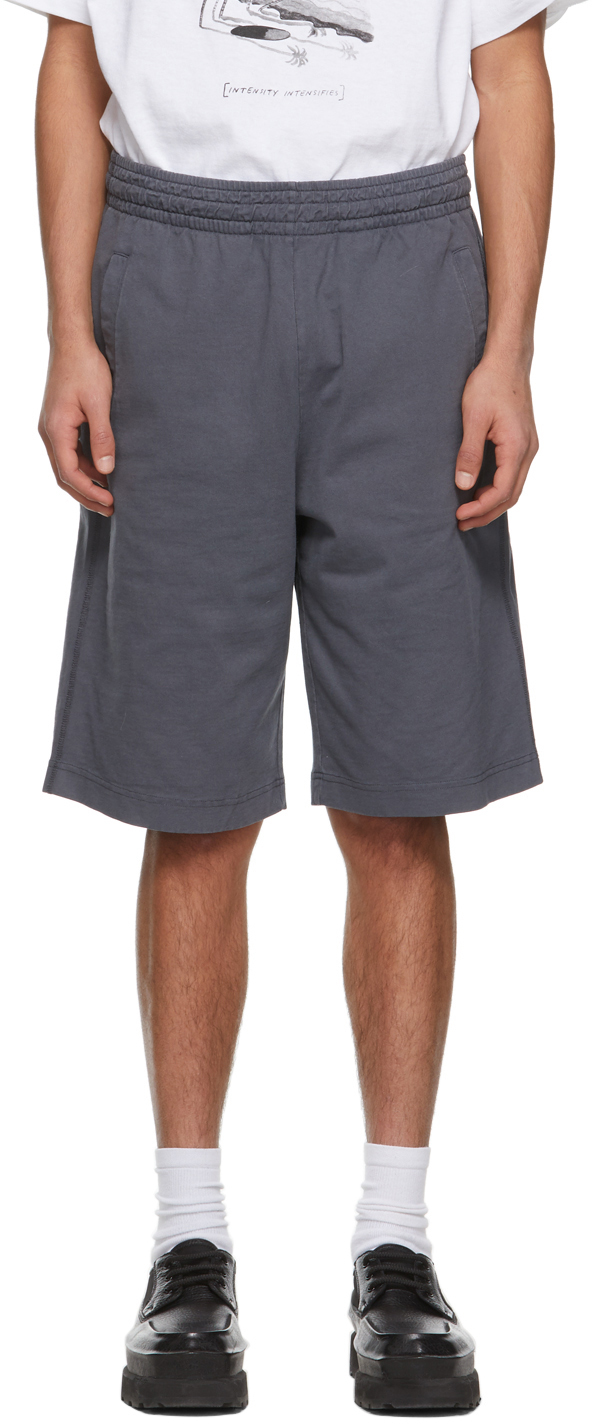 Acne Studios Grey Relaxed Shorts 211129M193052