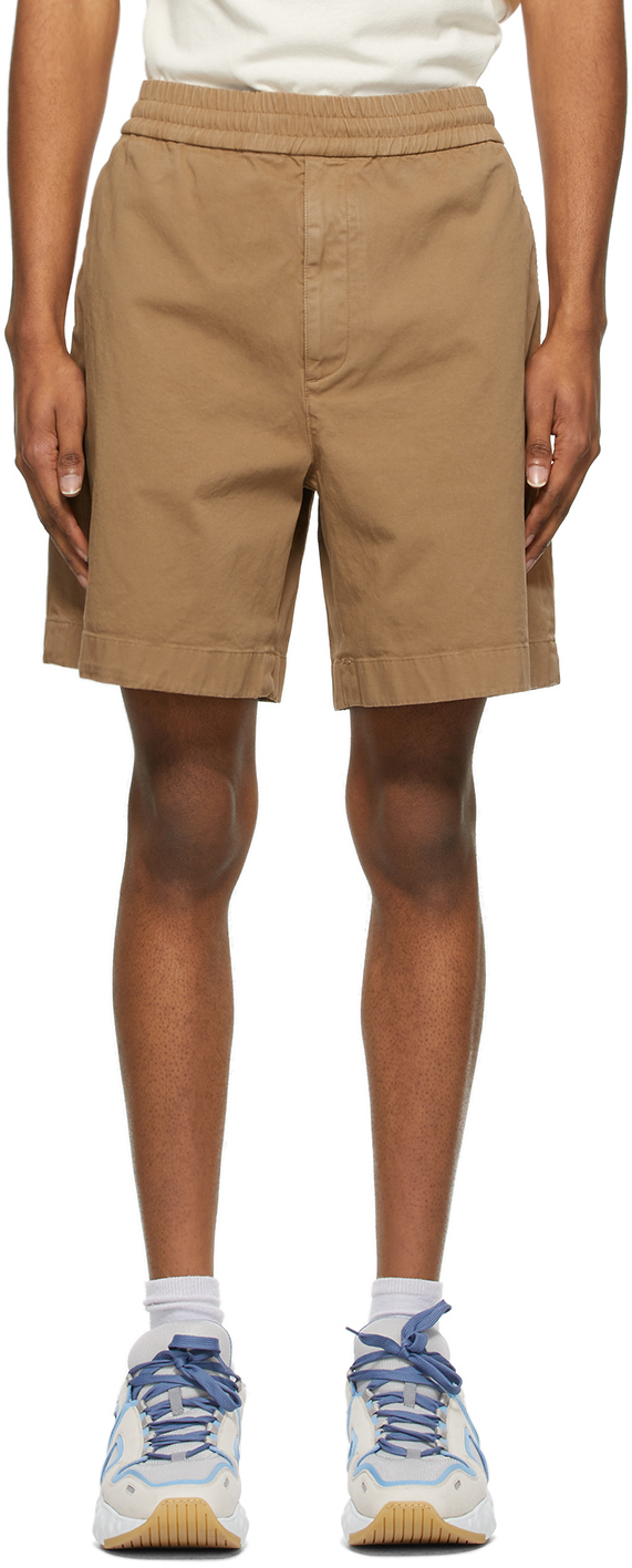 Acne Studios Brown Cotton Twill Shorts