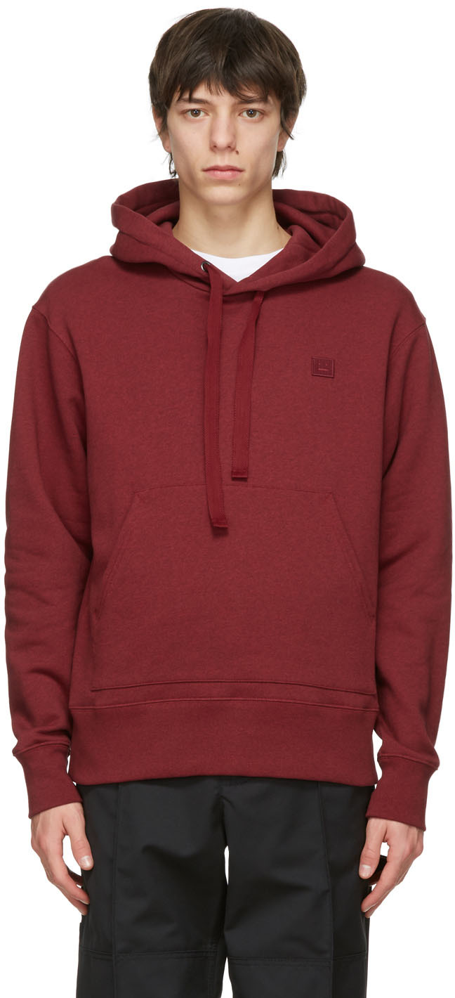 Acne Studios SSENSE Exclusive Red Patch Hoodie