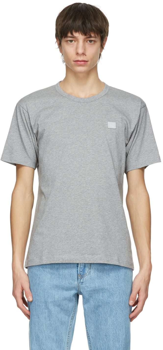 Acne Studios Grey Nash Patch T Shirt 211129M213071