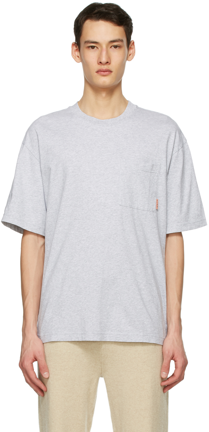 Acne Studios: Grey Pocket T-Shirt | SSENSE