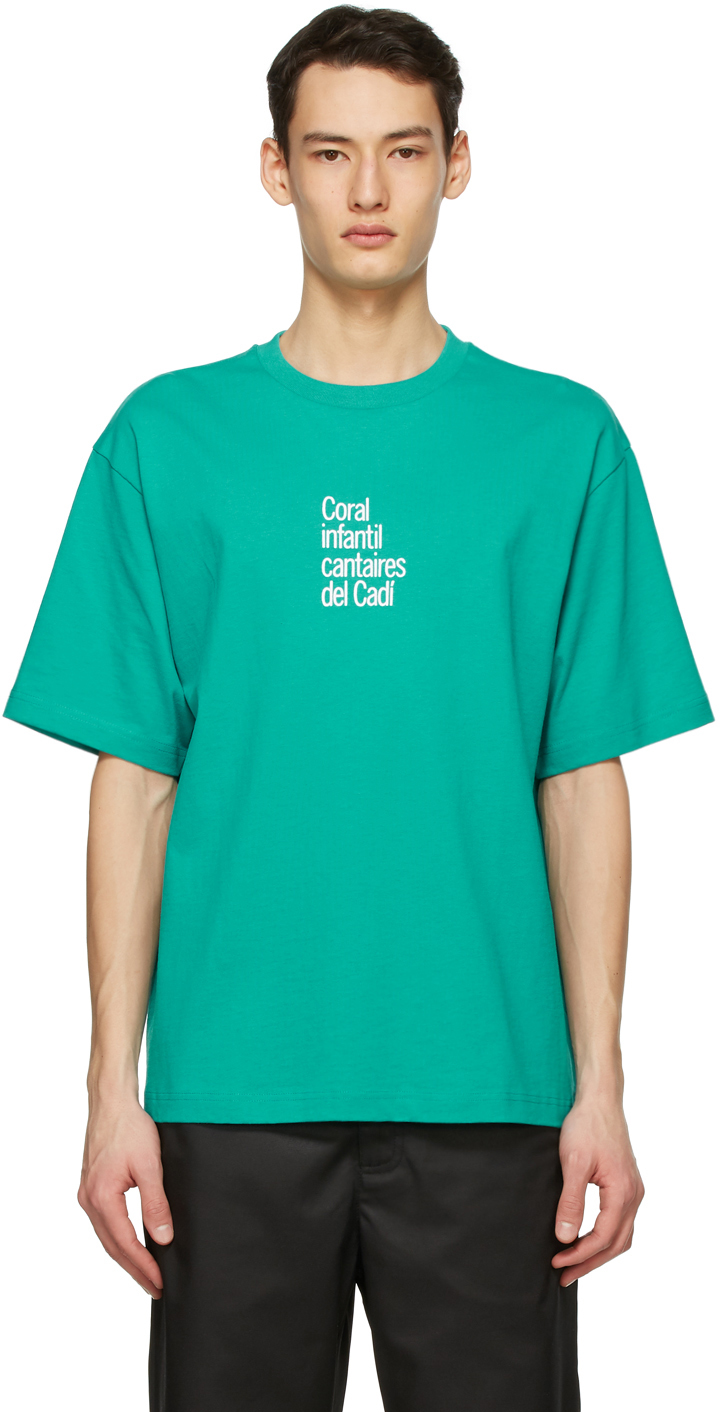 Acne Studios Blue Dizonord Edition Coral Infantil T Shirt 211129M213101