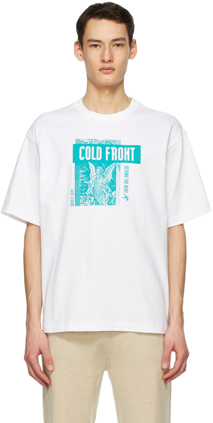 Acne Studios White Dizonord Edition 'Cold Front' T-Shirt